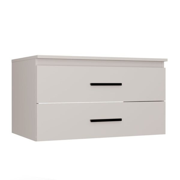 Wastafelmeubel NEL 80 – Kasjmier beige – 2 laden – hangend – met wastafel
