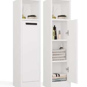 MINIATURA Badkamerkast MEXY 1D – 1 deur – 4 planken