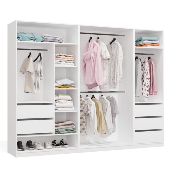 Garderobemeubel Moduowa OPENO – Wit