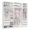 Garderobemeubel Moduowa OPENO – Wit