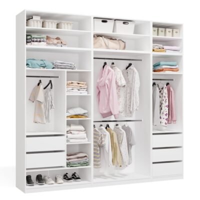 Garderobemeubel Moduowa OPENO – Wit