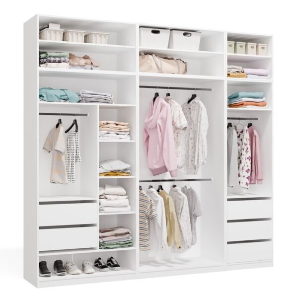 Garderobemeubel Moduowa OPENO – Wit