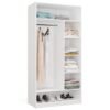 MINIATURKA Garderobemeubel OPENO 1W6P – Wit