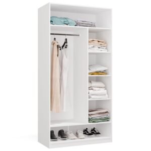 Garderobemeubel OPENO 1W6P – Wit