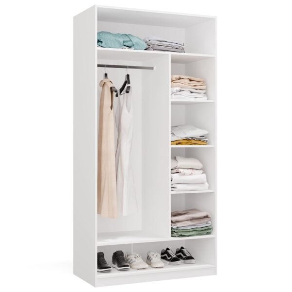 Garderobemeubel OPENO 1W6P – Wit