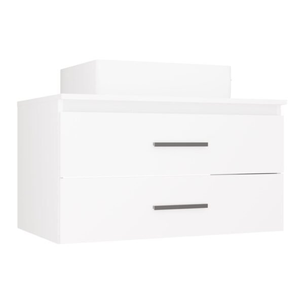 Wastafelmeubel NEL 80 – 80 × 50 × 58,5 cm – 2 laden – hangend – met wastafel