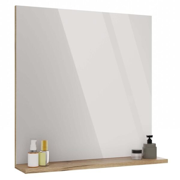 Badkamerspiegel TIGO LUSTRO 60 – 60 × 61,5 cm – Evoke eiken