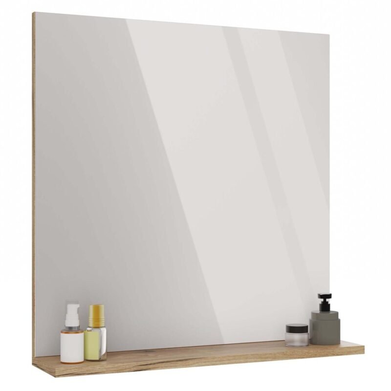 MINIATURKA Badkamerspiegel TIGO LUSTRO 60 – 60 × 61,5 cm – Evoke eiken