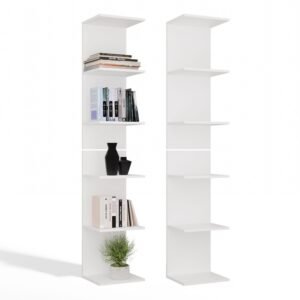 Rek 6P – 180 cm – Wit – 6 planken