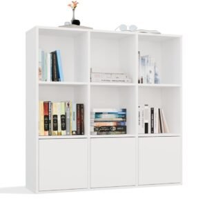 Rek MALAX 3x3 H – 110 × 110 cm – Wit – 3 deuren