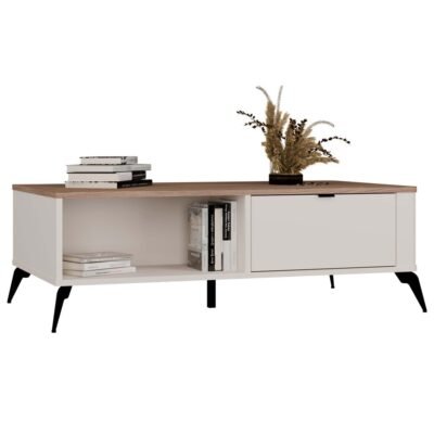 MINIATURKA Tafel awa CORDOBA – Castello eiken / Kasjmier beige – 2 laden
