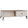 MINIATURKA Tafel awa POINT 2S 110 – Castello eiken / Kasjmier beige – 2 laden