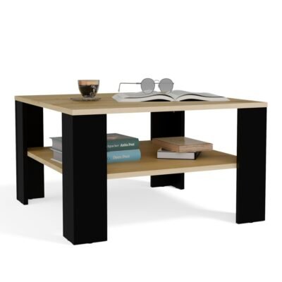 MINIATURKA Tafel SQUARE – Artisan eiken / Zwart