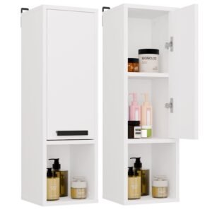 MINIATURKA Badkamerkast MEXY W1D – 1 deur – 3 planken – hangend