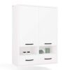 MINIATURKA Badkamerkast NINA W2D2P2S – 2 laden – 2 deuren – 8 planken – hangend