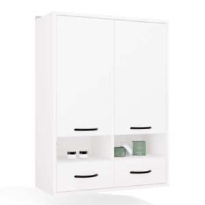Badkamerkast NINA W2D2P2S – 2 laden – 2 deuren – 8 planken – hangend