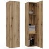 Badkamerkast TIGO 1D – Evoke eiken – hangend – geribbeld front