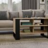 MODERN4P1 Tafel Modern 4P – Artisan eiken / Zwart