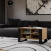 MODERN4P4—Odzyskano Tafel Modern 4P – Artisan eiken / Zwart