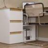 NICEAL3 Bureau NICEA – Wit / Artisan eiken – links