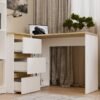 NICEAL8 Bureau NICEA – Wit / Artisan eiken – links