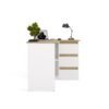 Bureau NICEA – Wit / Artisan eiken – rechts