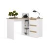 Bureau NICEA – Wit / Artisan eiken – rechts
