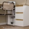 Bureau NICEA – Wit / Artisan eiken – rechts