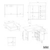 Bureau NICEA – Wit / Artisan eiken – rechts