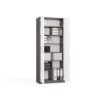 OLIV_2D_ANT_BIEL_KPL_BRYLKA4 Rek Oliv 2D – Antraciet / Wit