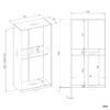 Garderobemeubel OPENO 2W – Wit