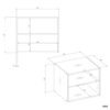 OPENONADSTAWKA60Wymiary Garderobemeubel NADSTAWKA 60 – 60 cm – Wit