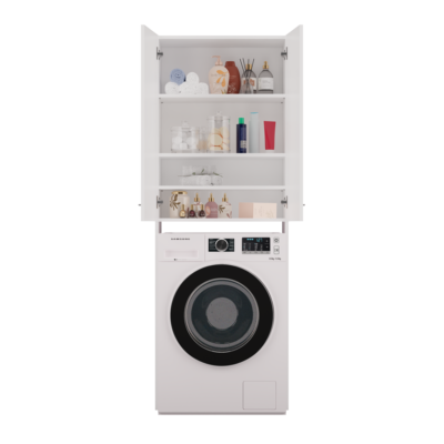 Wasmachinekast Pola DD – Wit