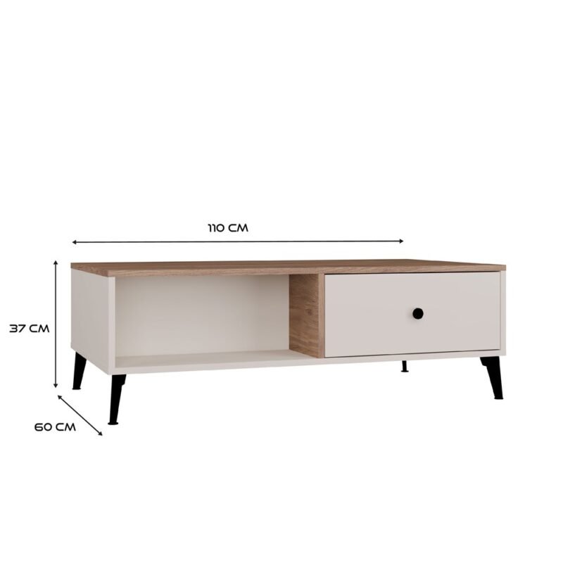 POINTLAWA2S110Wymiary Tafel awa POINT 2S 110 – Castello eiken / Kasjmier beige – 2 laden