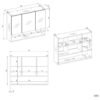 Badkamerkast POLA 3DL/P – 80 cm – hangend