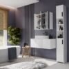 POLA3L1 Badkamerkast POLA 3L – Wit – 3 deuren – hangend