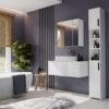 POLA3L9 Badkamerkast POLA 3L – Wit – 3 deuren – hangend