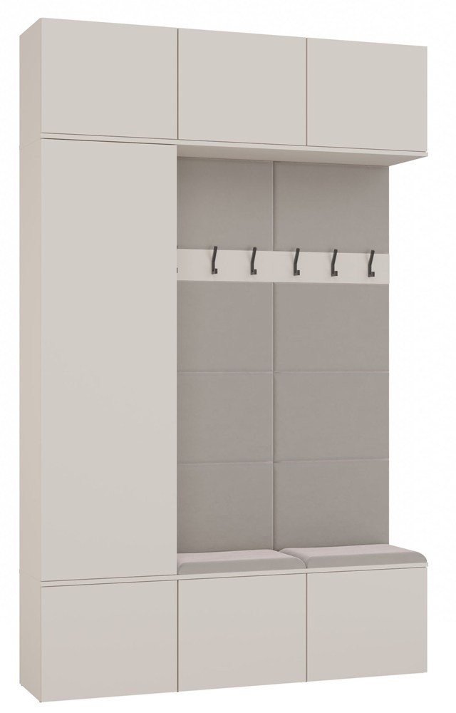 Garderobemeubel HAGA III 1Sz2W – Kasjmier beige