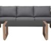 Tuinset DUISBURG Sofa Fotel Stolik – Antraciet / Bruin