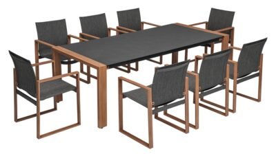 Tuinset DUISBURG dla 8 Osb – Antraciet / Bruin