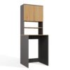 Wasmachinekast POLA MULTI – Artisan eiken / Antraciet – met opbergruimte