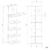 R5PRegalWymiary Wandplank R5P 5 – 5 planken – hangend