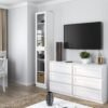 RSS_40_C_1 Vitrinekast PAFOS W40/2S – Wit