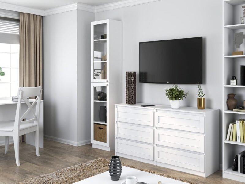 RSS_40_C_1 Vitrinekast PAFOS W40/2S – Wit