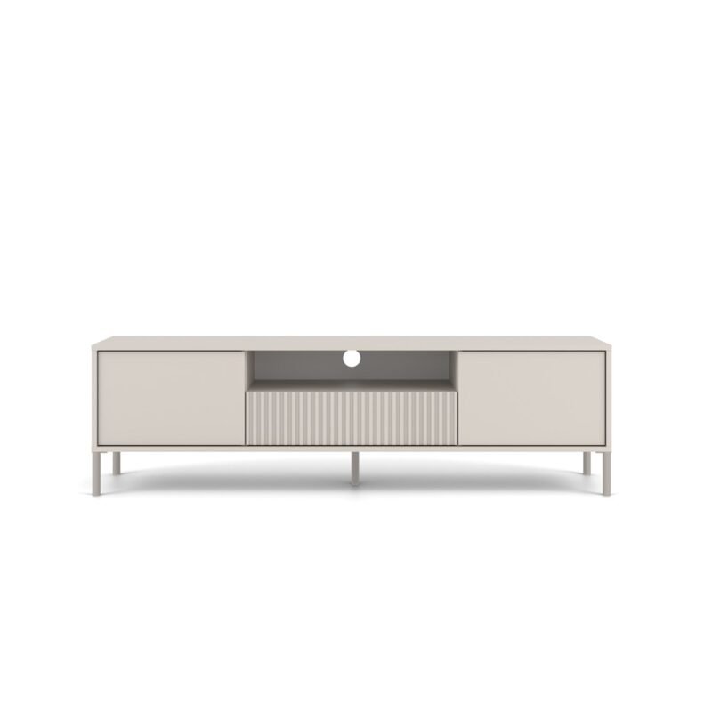 Rtv_slim_160_kaszmir-3 TV-meubel KAMARO 160 – Kasjmier – geribbeld front