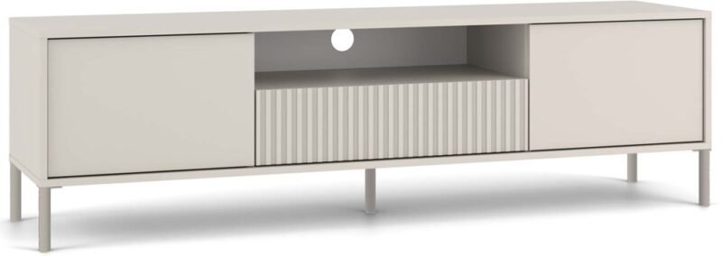 Rtv_slim_160_kaszmir1 TV-meubel KAMARO 160 – Kasjmier – geribbeld front