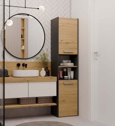 S40ANTRACYTBOKZM Badkamerkast Sara S40