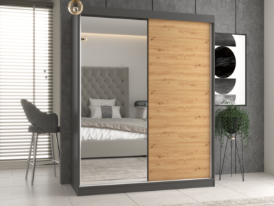 SZAFAIGA1601XLUSTRO3 Kledingkast IGA 160 A/B – met spiegel