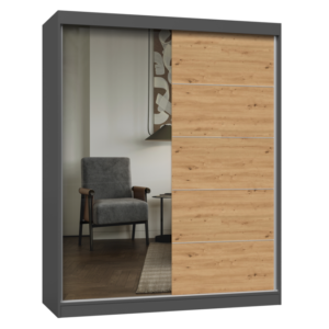 SZAFAIGA1603 Kledingkast IGA 160 A/C – met spiegel