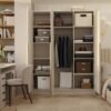 Kledingkast SENSO 3D 150 – 150 cm – Kasjmier beige – 3 deuren